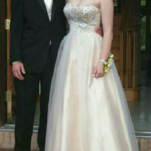 Gold princess prom dress