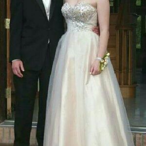 Gold princess prom dress