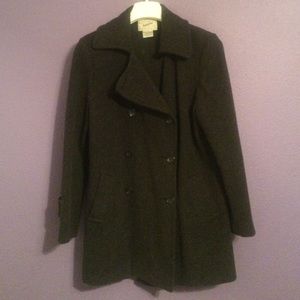 Black / Dark Gray Peacoat! Size XL