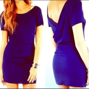 Navy blue sexy dress