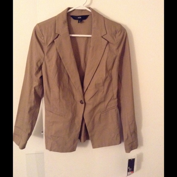 Tan / Khaki Mossimo blazer jacket - size 4 NWT