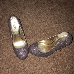 Multicolored glitter heels!!