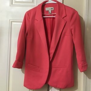 Salmon colored blazer