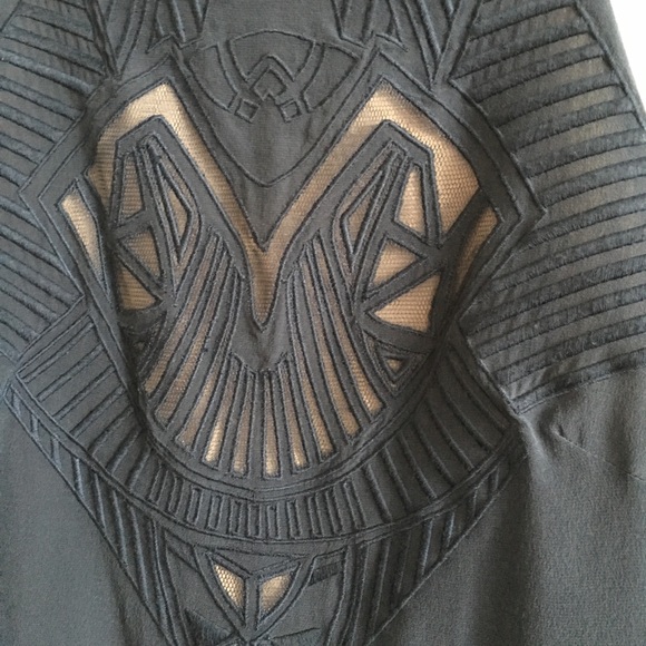 Karen Millen embroidery silk dress navy - Picture 3 of 4