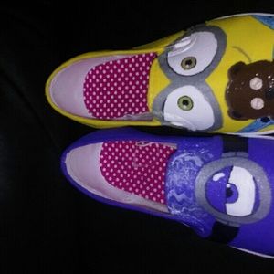 Custom Hand Painted Minion (Bob and Tim) Shoes