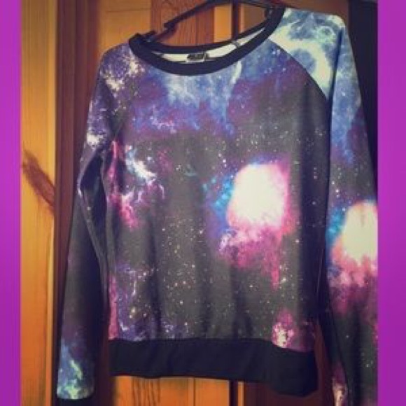 Galaxy print sweater