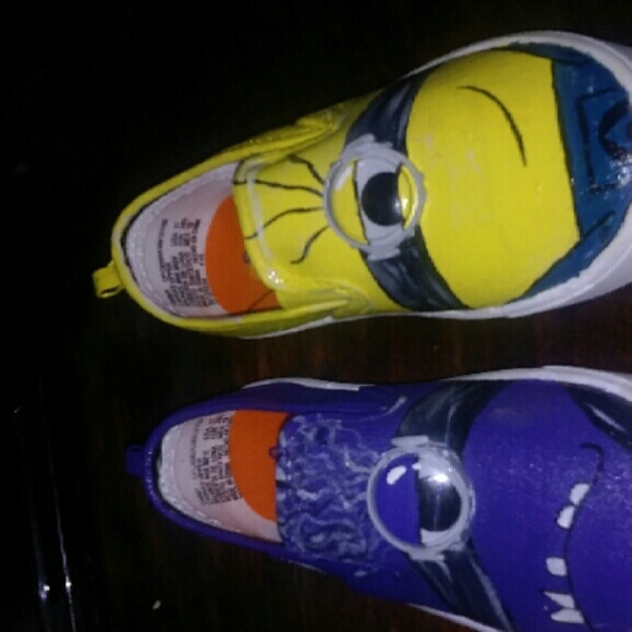 Custom Hand Painted 3D Minion shoes