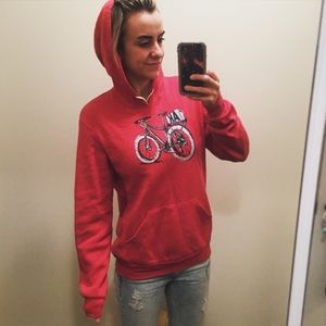 Alaskan Bicycle hoodie (designed &printed in AK)