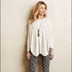 Anthro Mirabelle Stitched Poncho