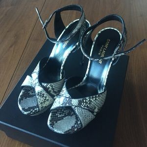 Brand new YSL Python sandals