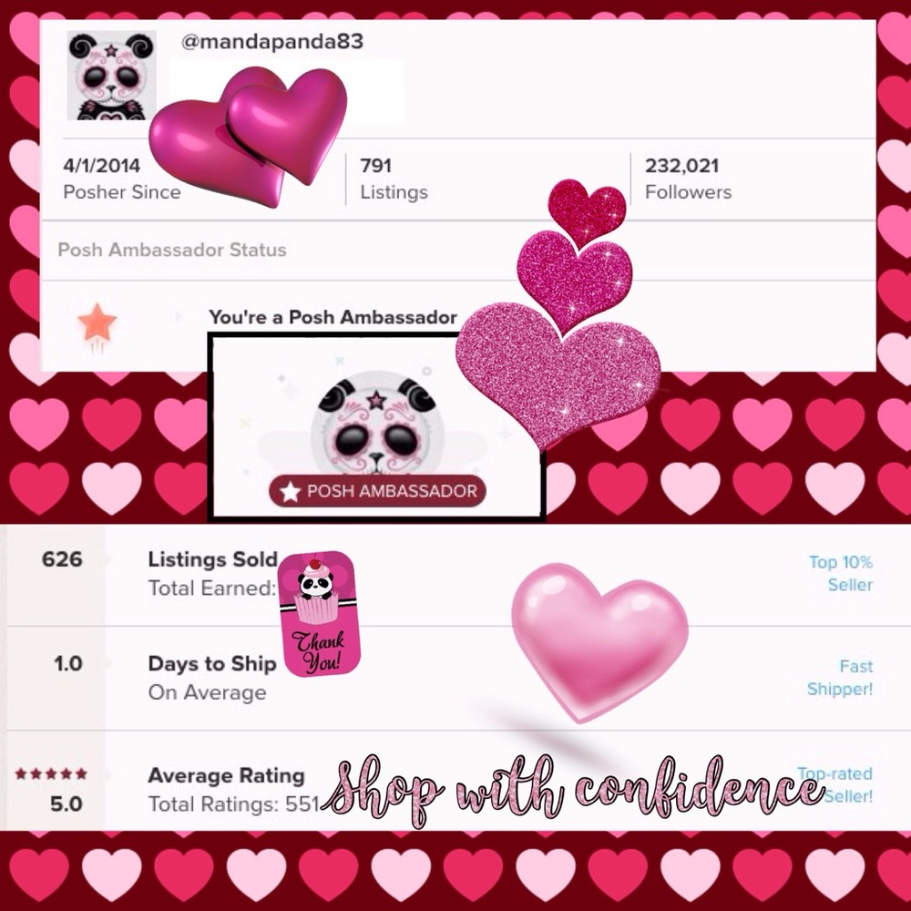 5⭐️on 555 Sales🐼💗Thank You Very Much💗🐼