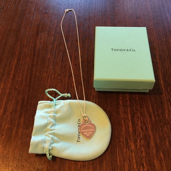 Tiffany & company heart charm necklace