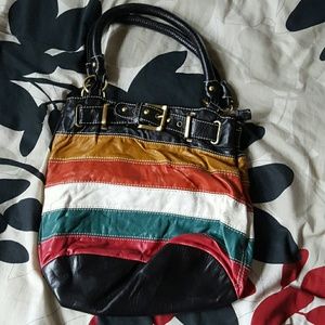 Striped purse