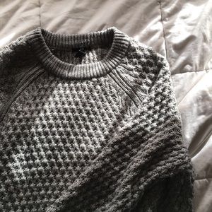 oversized gray sweater