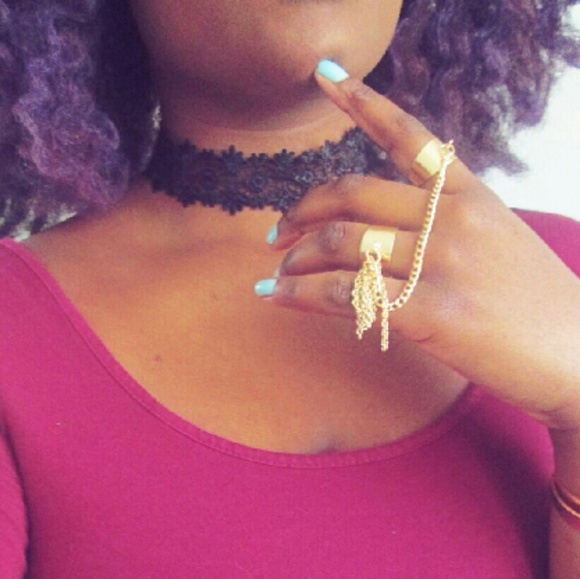 Black Lace 90s Fashion Festival Choker