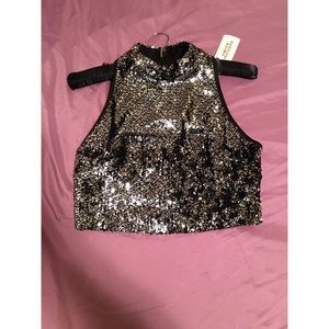 Cute sequined crop top!!! never worn