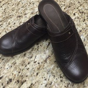 Clarks Mules size 7.