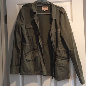 Velvet utility jacket