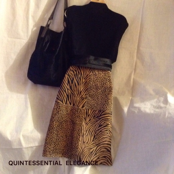 ESCADA Calf Hair Pencil Skirt - NWOT - Picture 2 of 6