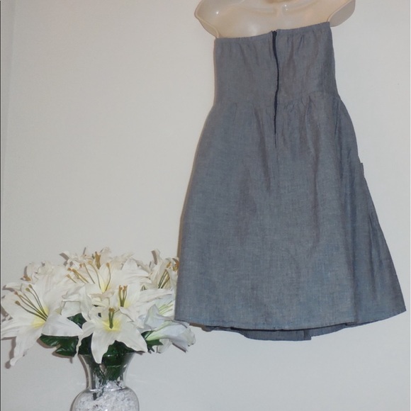 Light Denim Strapless Dress - Picture 2 of 2