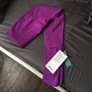 Zone in Tight Lululemon purple yoga pants.