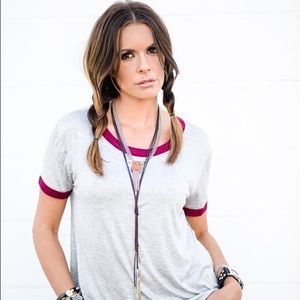Darling! Ringer T (NWOT)... Perfect for Layering!