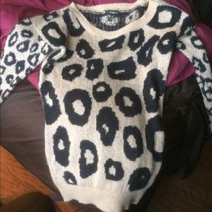 Express leopard sweater