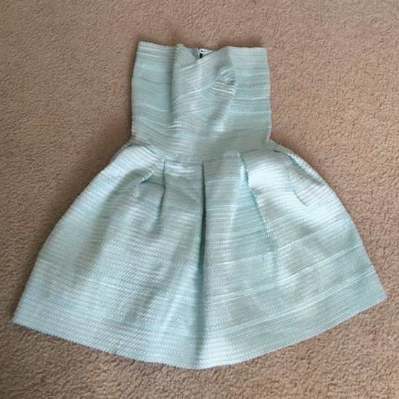 Teal blue dress