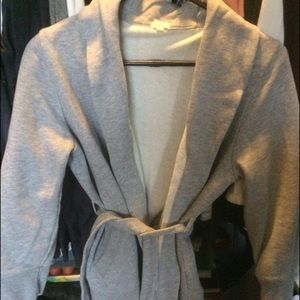 Soft cotton/fleece cardigan from JCrew