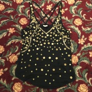 Embellished Ecoté tank