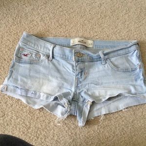 Hollister light wash shorts
