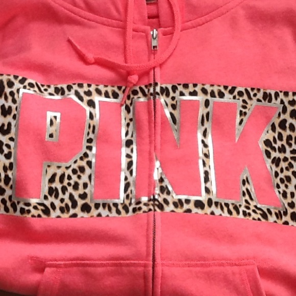 PINK Victoria's Secret Tops - BNWOT VS PINK FULL ZIP HOODED SWEATSHIRT
