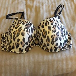 Leopard print VS push-up bra 36D