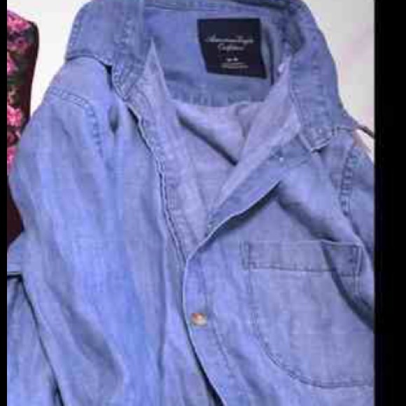 Blue jean button up