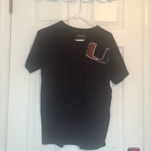 Miami Hurricanes V-neck (black)
