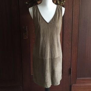 RL Black label suede/silk/cashmere dress