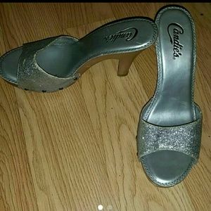 Silver candies heels 8