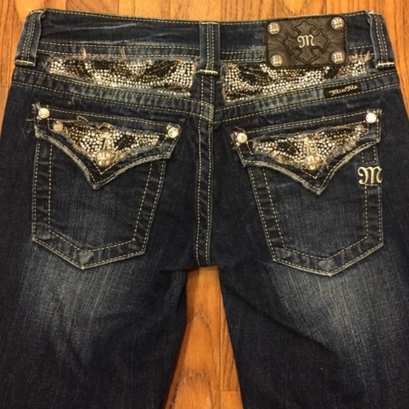 Miss Me Denim - Miss Me Jeans Bling Rhinestones Crystal Studs
