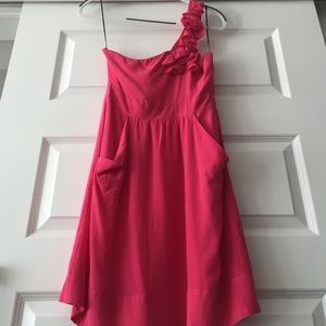 Yumi Kim Pink One Shoulder Dress