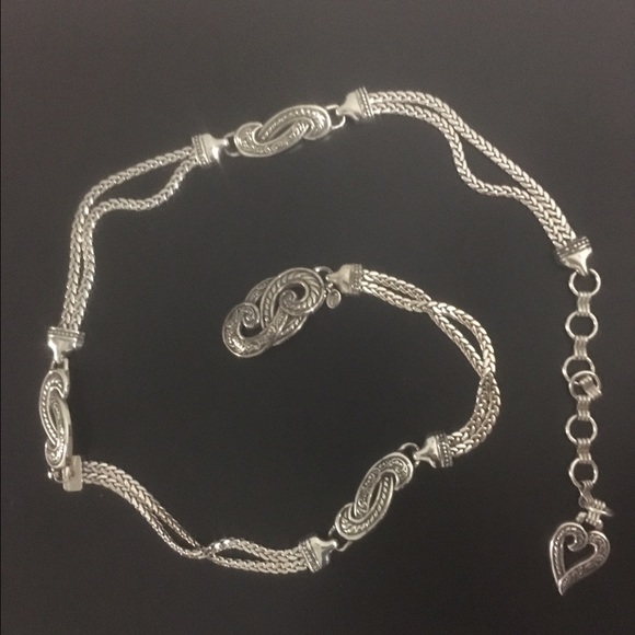 Silver Brighton Bali Hai chain belt