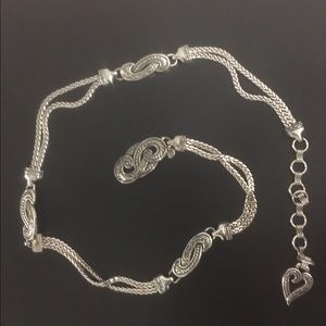 Silver Brighton Bali Hai chain belt
