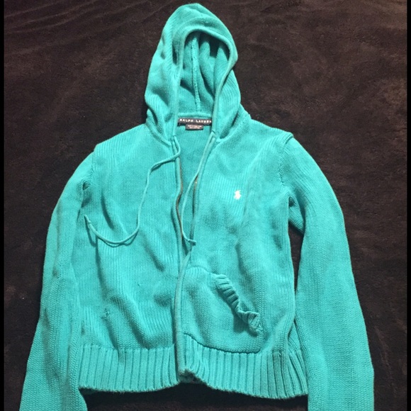 Ralph Lauren- Polo sweater w/hood. Sz XS. GUC