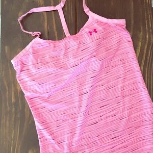 under armour t-back workout top