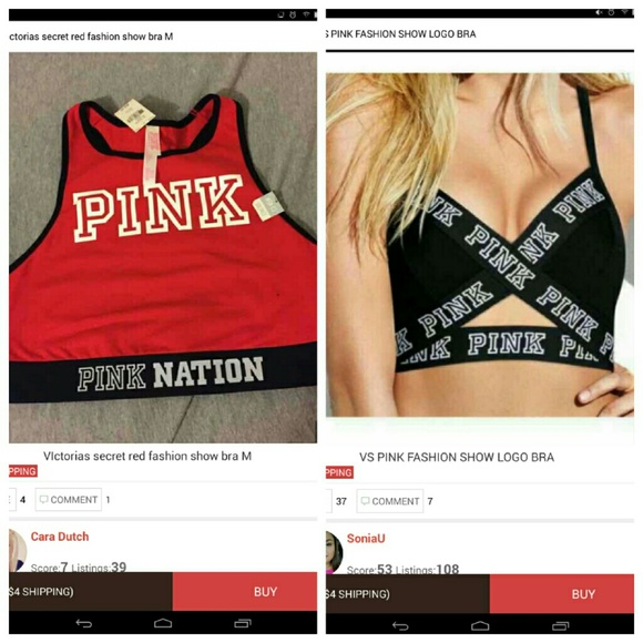 ISO fashion show sport bras