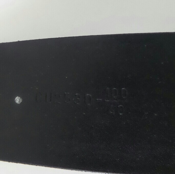 Versace Black Leather Silver Buckle Belt - Picture 4 of 4