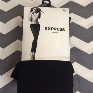Express black ankle tights