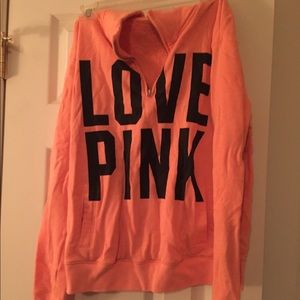 VS PINK quarter zip sweater
