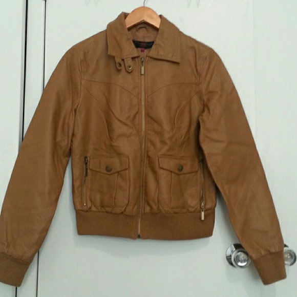 synthetic leather jacket