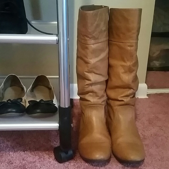 Steve Madden Tan Leather Boots