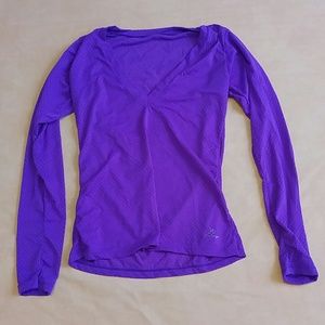 Long Sleeve Purple V-neck